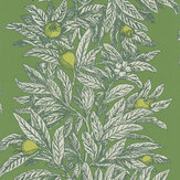 Medlar Wallpaper - Garden Green / Lime - by Osborne & Little. Click for more details and a description.