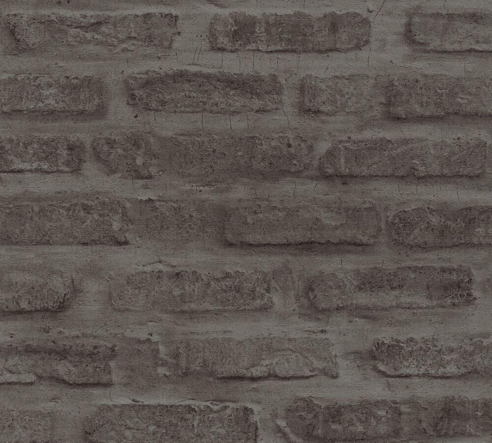 Brick Wallpaper - Ash - by New Walls
