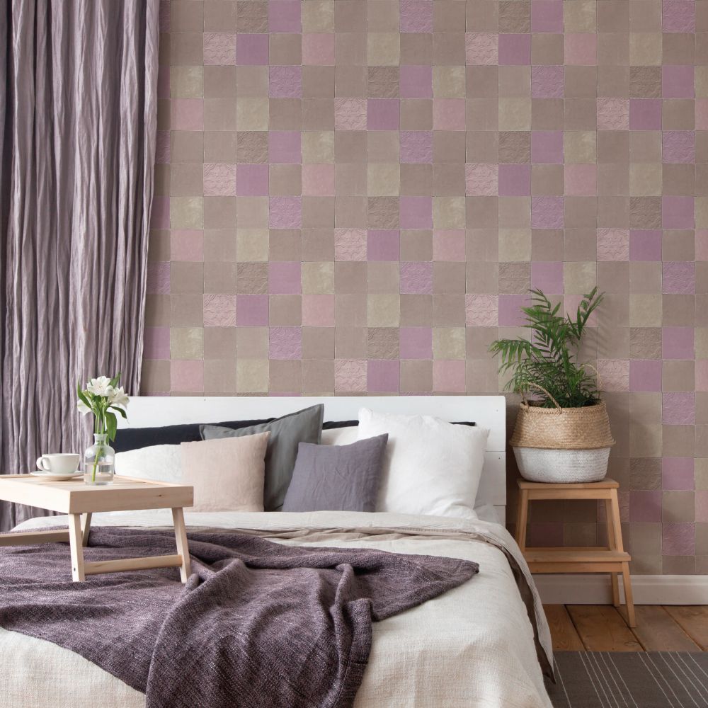 Tile Wallpaper - Blush - by New Walls