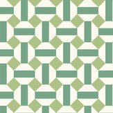Alicatado Wallpaper - Leaf Greens on Chalk  - by Cole & Son. Click for more details and a description.