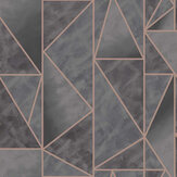 Charon Wallpaper - Charcoal / Rose Gold - by Albany. Click for more details and a description.