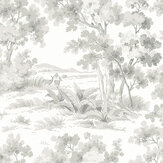Countryside Morning Wallpaper - Grey - by Boråstapeter. Click for more details and a description.