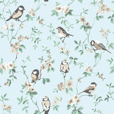 Falsterbo Birds Wallpaper - Blue - by Boråstapeter. Click for more details and a description.