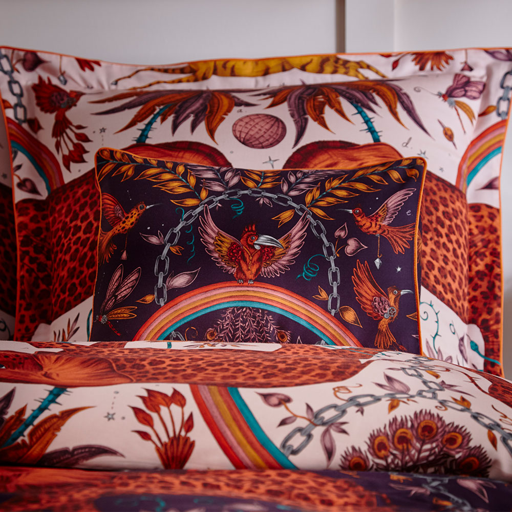 Zambezi Boudoir Pillowcase  - Wine - by Emma J Shipley