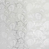 Dream Wallpaper - Silver / Putty White - by Polly Dunbar Decoration. Click for more details and a description.