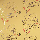 Seraph Wallpaper - Gold / Pavilion Yellow - by Polly Dunbar Decoration. Click for more details and a description.