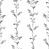 Stem Wallpaper - Black / White - by Polly Dunbar Decoration. Click for more details and a description.