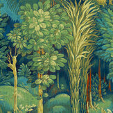 Forbidden Forest Wallpaper - Sapphire - by Prestigious. Click for more details and a description.