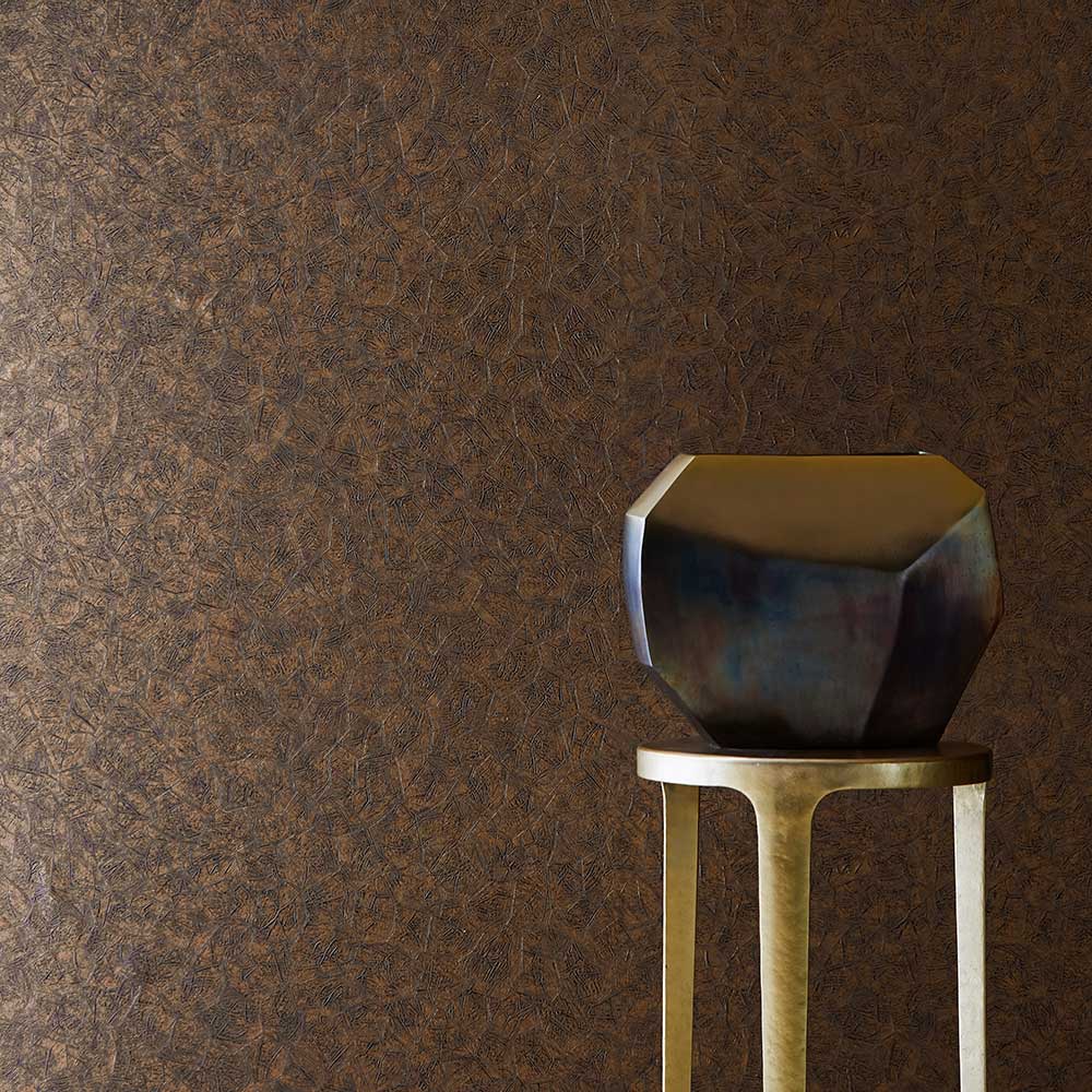 Kimberlite Wallpaper - Copper Oxide - by Harlequin