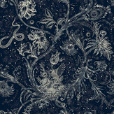 Neo-Mithology Wallpaper - Navy - by Coordonne. Click for more details and a description.