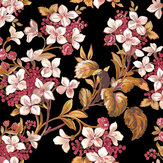 Flowery Wallpaper - Black - by Coordonne. Click for more details and a description.
