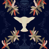Neo-Rococo Wallpaper - Navy - by Coordonne. Click for more details and a description.
