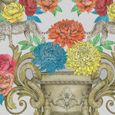 Chateau Wallpaper - Silver - by Matthew Williamson. Click for more details and a description.