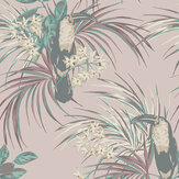 Le Toucan Wallpaper - Rose - by 1838 Wallcoverings. Click for more details and a description.