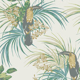 Le Toucan Wallpaper - Emerald - by 1838 Wallcoverings. Click for more details and a description.