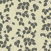 Rosetta Wallpaper - Jet - by 1838 Wallcoverings. Click for more details and a description.