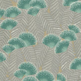 Clarice Wallpaper - Emerald - by 1838 Wallcoverings. Click for more details and a description.