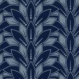 Astoria Wallpaper - Midnight - by 1838 Wallcoverings. Click for more details and a description.