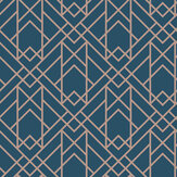 Metro Wallpaper - Midnight - by 1838 Wallcoverings. Click for more details and a description.