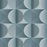 Round Wallpaper - Blue - by Tres Tintas. Click for more details and a description.