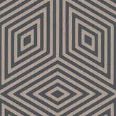 Marquetry Tile Wallpaper - Kohl - by Paint & Paper Library. Click for more details and a description.