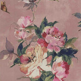 Papier peint Madama Butterfly - Coral - 1838 Wallcoverings. Cliquez pour en savoir plus et lire la description.