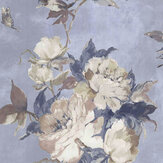 Madama Butterfly Wallpaper - Denim  - by 1838 Wallcoverings. Click for more details and a description.