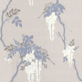 Leonora Wallpaper - Denim - by 1838 Wallcoverings. Click for more details and a description.