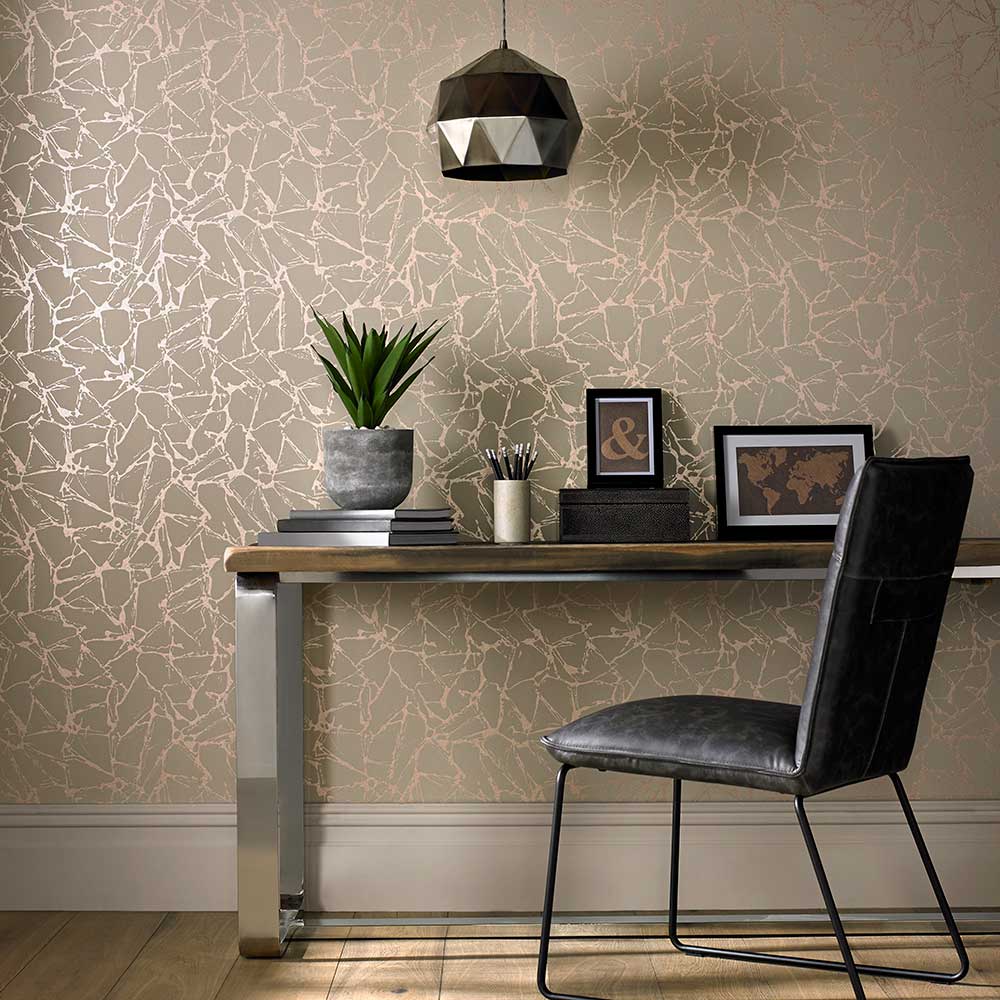 Glaze Wallpaper - Coral - by 1838 Wallcoverings