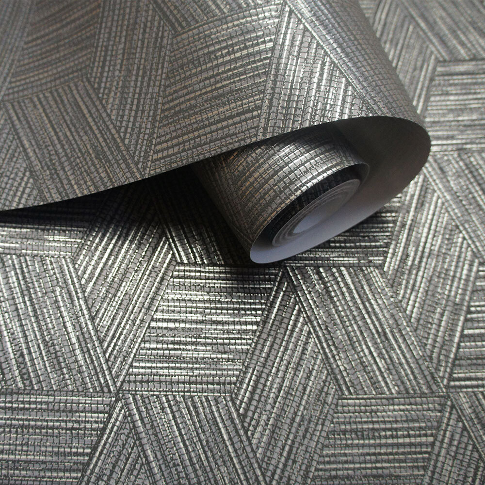 Bakau Wallpaper - Charcoal - by Albany