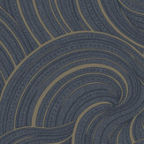 Aurora  Wallpaper - Navy - by Albany. Click for more details and a description.
