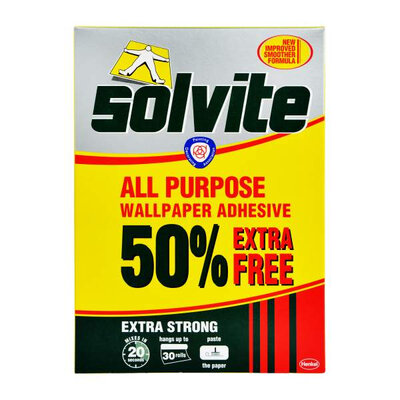 Solvite Adhesive Extra Strong All Purpose Wallpaper Adhesive Carton 180620