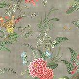 Floris Wallpaper - Khaki - by Eijffinger. Click for more details and a description.
