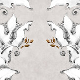 Ornamental Wallpaper - Silver - by Coordonne. Click for more details and a description.