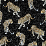 All Over Leopard Wallpaper - Charcoal - by Graduate Collection. Click for more details and a description.