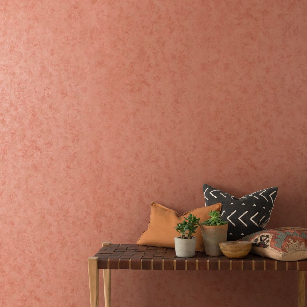 Fenton Wallpaper - Red Clay - by 1838 Wallcoverings