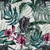 Jungle Panther Wallpaper - Cream - by Graduate Collection. Click for more details and a description.