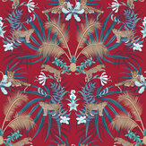 Leopard Luxe Wallpaper - Red - by Graduate Collection. Click for more details and a description.