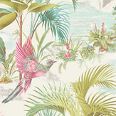 Palm Scene Wallpaper - White - by Eijffinger. Click for more details and a description.
