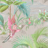 Palm Scene Wallpaper - Grey - by Eijffinger. Click for more details and a description.