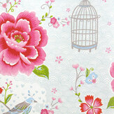 Birds in Paradise Wallpaper - White - by Eijffinger. Click for more details and a description.