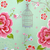 Birds in Paradise Wallpaper - Green - by Eijffinger. Click for more details and a description.