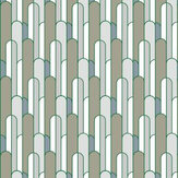 Deco Wallpaper - Green - by Tres Tintas. Click for more details and a description.