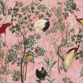 Royal Garden Fabric - Pink / Green / Brown / Taupe - by Mind the Gap. Click for more details and a description.
