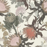 Papier peint Proteas Dream - Cream - 17 Patterns. Cliquez pour en savoir plus et lire la description.