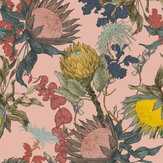 Proteas Dream Wallpaper - Pink - by 17 Patterns. Click for more details and a description.
