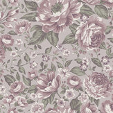 Rosie Wallpaper - Grey Purple - by Boråstapeter. Click for more details and a description.