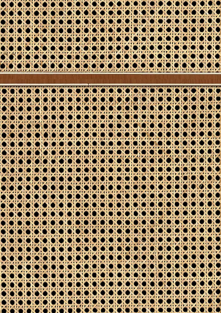 Square Webbing Wallpaper - Mahogany - by NLXL