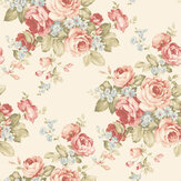 Grand Floral Wallpaper - Cream - by Galerie. Click for more details and a description.