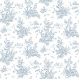 Toile Wallpaper - Blue - by Galerie. Click for more details and a description.